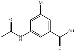 3-乙酰氨基-5-羟基苯甲酸, 93561-88-7, 结构式