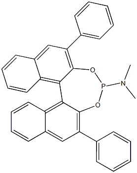 (11bR)-N,N-dimethyl-2,6-diphenyl-Dinaphtho[2,1-d:1',2'-f][1,3,2]dioxaphosphepin-
4-amine Struktur