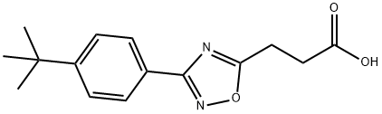 3-[3-(4-tert-Butyl-phenyl)-[1,2,4]oxadiazol-5-yl]-propionic acid Structure