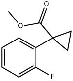methyl 1-(2-fluorophenyl)cyclopropane-1-carboxylate Struktur