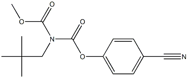 tert-butyl (R)-(methoxycarbonyl)(4-cyanophenyl)methylcarbamate Structure