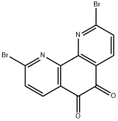 2,9-dibromo-1,10-phenanthroline-5,6-dione Struktur