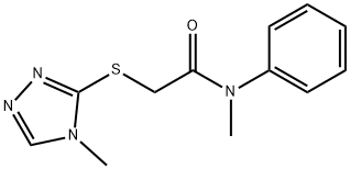 N-methyl-2-[(4-methyl-1,2,4-triazol-3-yl)sulfanyl]-N-phenylacetamide Structure