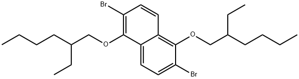 2,6-dibromo-1,5-bis((2-ethylhexyl)oxy)naphthalene Structure