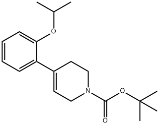 1(2H)-Pyridinecarboxylic acid, 3,6-dihydro-4-[2-(1-methylethoxy)phenyl]-, 1,1-dimethylethyl ester,946605-62-5,结构式