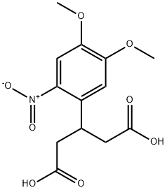 3-(4,5-Dimethoxy-2-nitro-phenyl)-pentanedioic acid Structure