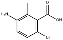 3-氨基-6-溴-2-甲基苯甲酸,949145-30-6,结构式