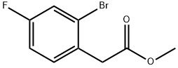 METHYL 2-(2-BROMO-4-FLUOROPHENYL)ACETATE, 949168-34-7, 结构式