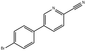 5-(4-溴苯基)-2-氰基吡啶 结构式