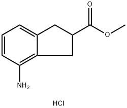 (R,S)-4-amino-indan-2-carboxylic acid methyl ester hydrochloride 结构式