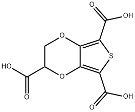 2,3-dihydrothieno[3,4-b][1,4]dioxine-2,5,7-tricarboxylic acid 结构式
