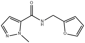 N-(furan-2-ylmethyl)-2-methylpyrazole-3-carboxamide Struktur