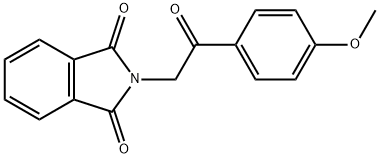 1H-Isoindole-1,3(2H)-dione, 2-[2-(4-methoxyphenyl)-2-oxoethyl]- 化学構造式