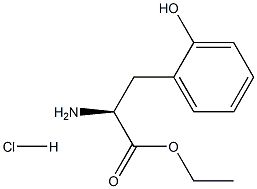 L-2-羟基苯丙氨酸乙酯盐酸盐, 98126-31-9, 结构式