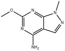 6-Methoxy-1-methyl-1H-pyrazolo[3,4-d]pyrimidin-4-amine Struktur