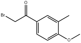 2-Bromo-1-(4-methoxy-3-methylphenyl)ethanone 化学構造式