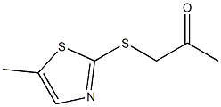 1-[(5-methyl-1,3-thiazol-2-yl)sulfanyl]propan-2-one Struktur