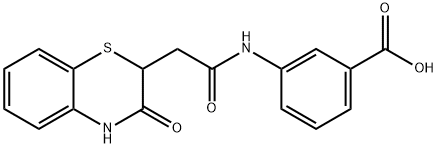 101413-75-6 3-(2-(3-oxo-3,4-dihydro-2H-benzo[b][1,4]thiazin-2-yl)acetamido)benzoic acid