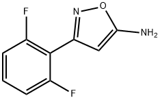 3-(2,6-二氟苯基)-1,2-噁唑-5-胺 结构式