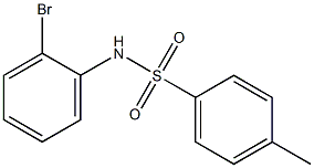 N-(2-溴苯基)-4-甲基苯-1-磺酰胺 结构式
