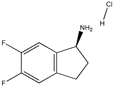 (S)-5,6-二氟-2,3-二氢-1H-茚-1-胺盐酸盐, 1029689-74-4, 结构式