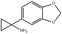 1-(1,3-苯并二噁茂-5-基)环丙胺,1038388-99-6,结构式