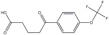 5-[4-(Trifluoromethoxy)phenyl]-5-oxovaleric acid Structure