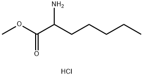 RS-2-amino-Heptanoic acid methyl ester hydrochloride 化学構造式