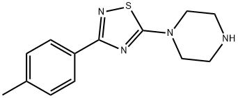 1-[3-(4-methylphenyl)-1,2,4-thiadiazol-5-yl]piperazine Struktur
