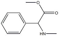 Methylamino-phenyl-acetic acid methyl ester Structure