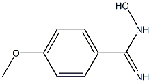 N'-羟基-4-甲氧基苯-1-甲脒 结构式