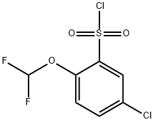 5-氯-2-(二氟甲氧基)苯-1-磺酰氯, 1082821-83-7, 结构式