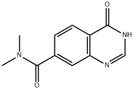 N,N-二甲基-4-氧代-1,4-二氢喹唑啉-7-羧酰胺 结构式