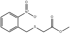 methyl 2-(2-nitrobenzylthio)acetate Structure