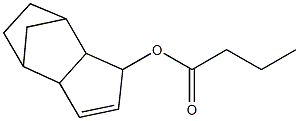 Butanoic acid,3a,4,5,6,7,7a-hexahydro-4,7-methano-1H-indenyl ester, 113889-23-9, 结构式