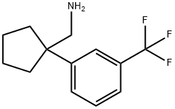 1-[3-(三氟甲基)苯基]环戊烷甲胺 结构式