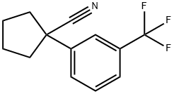 1-(3-(TRIFLUOROMETHYL)PHENYL)CYCLOPENTANECARBONITRILE Structure