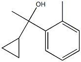 1-cyclopropyl-1-(2-methylphenyl)ethanol Struktur