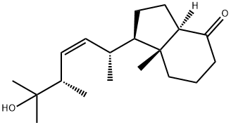(1R,3aR,7aR)-1-((2R,5S,Z)-6-hydroxy-5,6-dimethylhept
-3-en-2-yl)-7a-methyloctahydro-4H-inden-4-one Struktur