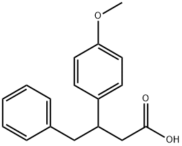 3-(4-methoxyphenyl)-4-phenylbutanoic acid,118806-78-3,结构式