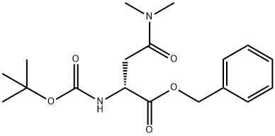 (R)-benzyl 2-((tert-butoxycarbonyl)amino)-4-(dimethylamino)-4-oxobutanoate Structure