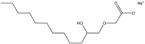 Acetic acid, [(2-hydroxydodecyl)oxy]-, monosodium salt Struktur
