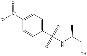 (S)-N-(1-hydroxypropan-2-yl)-4-nitrobenzenesulfonamide 结构式