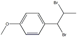 Benzene,1-(1,2-dibromopropyl)-4-methoxy- Struktur