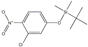 tert-Butyl(3-chloro-4-nitrophenoxy)dimethylsilane 化学構造式