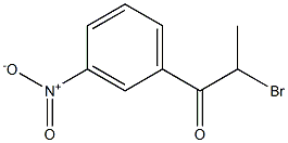 1-Propanone, 2-bromo-1-(3-nitrophenyl)-,1205-36-3,结构式