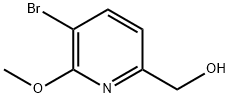 (5-溴-6-甲氧基吡啶-2-基)甲醇 结构式