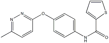 N-[4-(6-methylpyridazin-3-yl)oxyphenyl]thiophene-2-carboxamide Struktur