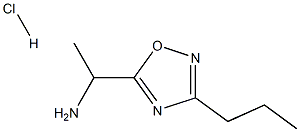 1-(3-propyl-1,2,4-oxadiazol-5-yl)ethanamine:hydrochloride Structure
