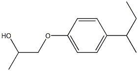2-Propanol,1-[4-(1-methylpropyl)phenoxy]- Structure